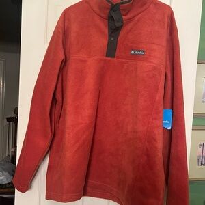 Columbia Orange 1/4 Snap Fleece